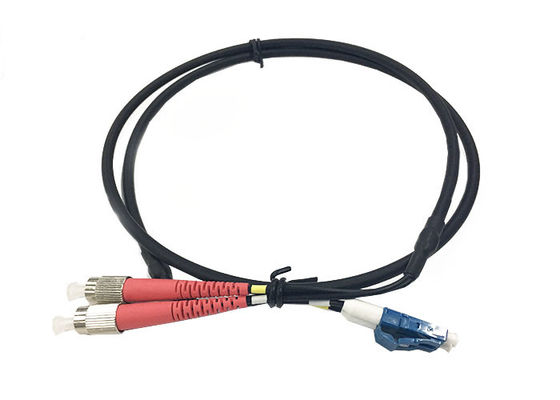 4.8mm de Enige Optische Kabel van de Wijze Duplexvezel, het flardkoord van LC UPC