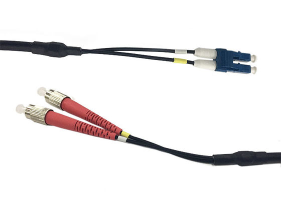 4.8mm de Enige Optische Kabel van de Wijze Duplexvezel, het flardkoord van LC UPC